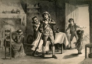 Un Minute Man se préparant à la guerre, 1877 - Albert Bobbett