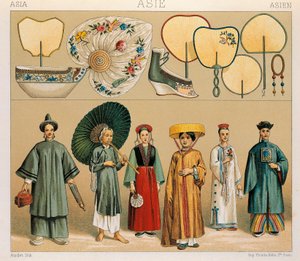Vêtements des femmes chinoises et de la région de Tartarie, Illustration de L