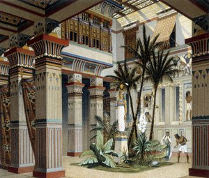 Palais égyptien dans « Le Costume Historique » par Racinet 1888