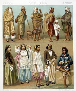 Illustration dans « Le costume historique » par Racinet - Albert Charles August Racinet