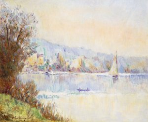Bateaux sur la Seine - Albert Charles Lebourg