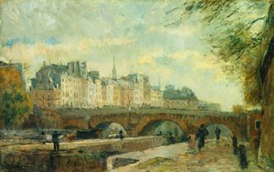 Le Pont Neuf de la Cité - Albert Charles Lebourg