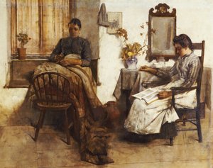 Moments tranquilles, 1889 - Albert Chevallier Tayler