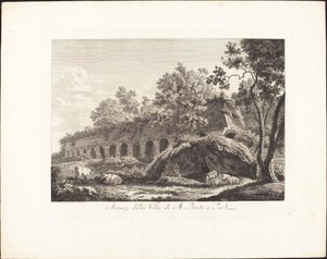Vestiges de la villa de M. Brutus à Tivoli