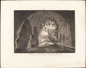 Porta scura ou entrée dans la villa de Mécène - Albert Christoph Dies