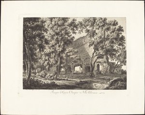 Temple de Jupiter Olympien dans la Villa Adriana - Albert Christoph Dies