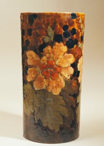 Vase avec décorations florales, par Albert Dammouse