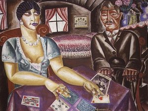 Les joueurs de cartes - Albert Droesbeke