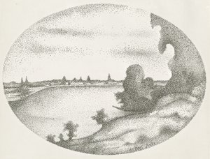 Paysage fluvial - Albert Dubois Pillet