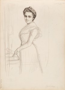 Camille Vallery-Radot, esquisse de portrait
