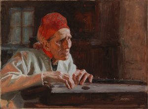 Les lamentations de Larin Paraske - Albert Edelfelt