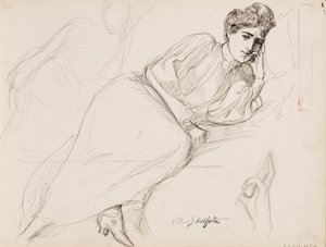 Femme au repos - Albert Edelfelt