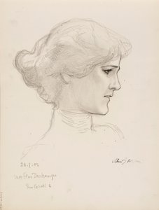 Mme Flore Deschamps - Albert Edelfelt