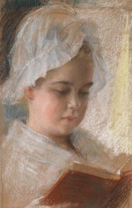 Portrait de Berta Edelfelt, étude - Albert Edelfelt