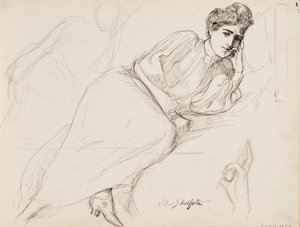 Femme au repos - Albert Edelfelt