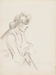 Femme assise - Albert Edelfelt