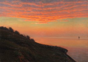 Ambiance du soir sur la côte danoise, 1920 - Albert Edvard Wang