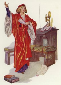 Shakespeare : Le Marchand de Venise (lithographie en couleur)
