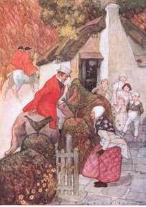 Quand elle a vu Sir John, elle a fait une révérence très basse, de The Water Babies publié par Humphrey Milford Oxford University Press, c.1930 - Albert Edward Jackson