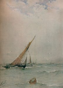 Harwich, chalutiers de la mer du Nord, vers 1900 - Albert Ernest Markes