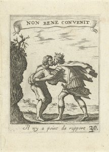 Mendiant et roi (série Devises et emblèmes d