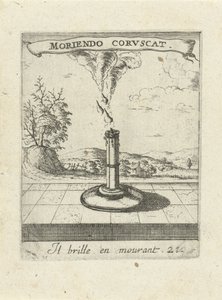 Bougie allumée - Albert Flamen