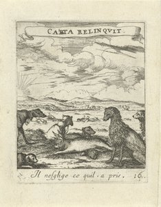 Paysage avec chiens - Albert Flamen