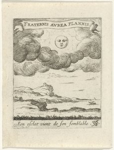 Paysage avec lune - Albert Flamen