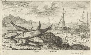 Sardines sur la plage - Albert Flamen