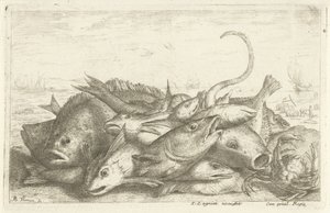 Pêche avec crabe (Verschillende vissoorten, Diverses Especes De Poissons tant de Mer, que d