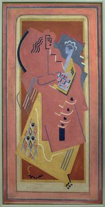 Femme et enfant ; peinture d