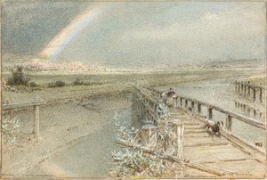 Arundel depuis le Pont Ferroviaire de Ford