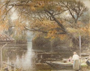 Lueur automnale - Albert Goodwin