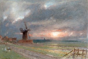 Cley, Norfolk - Albert Goodwin