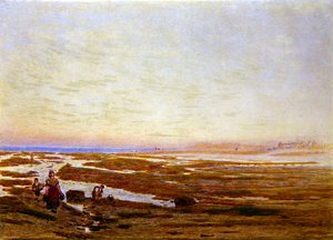Marée Basse sur la Côte Sud, près de Brighton - Albert Goodwin