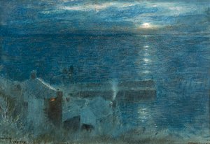 Lever de lune à Clovelly - Albert Goodwin