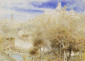 La Fonte Branda, Sienne, 1905 - Albert Goodwin