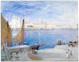Venise, avant la chute du Campanile, 1903 - Albert Goodwin
