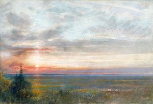 Venise depuis le continent - Albert Goodwin