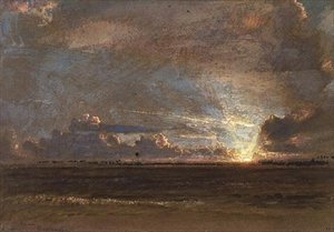 Coucher de soleil aux Antilles, Barbade - Albert Goodwin