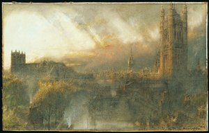 Westminster depuis un toit de maison, 1915