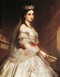 Portrait de Charlotte de Saxe-Cobourg-Gotha (Laeken) - Albert Graefle