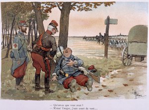 Au 30ème kilomètre - dans « Album militaire » par Albert Guillaume (1873-1942), vers 1900 - Albert Guillaume