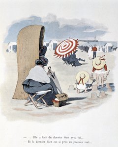 Scène de plage dans « Étoile de mer ». A. Guillaume. Éditions Simonis Empis, Paris