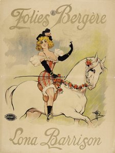 Folies Bergère. Lona Barrison, vers 1895 - Albert Guillaume