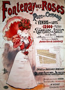 Affiche publicitaire pour les jardins familiaux du Parc des Ormeaux, Fontenay-aux-Roses