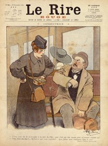 Le Conducteur de train, caricature de Le Rire Rouge, 27 novembre 1915 - Albert Guillaume