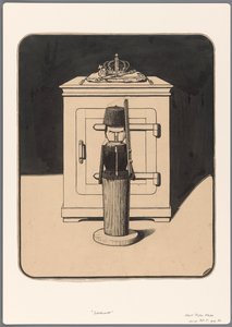Projet pour une caricature politique : La sentinelle en bois