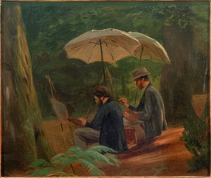 Deux artistes au travail - Albert Hendschel