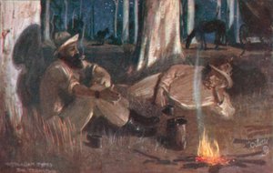 Types australiens : Le charretier (lithographie en couleur) - Albert Henry Fullwood